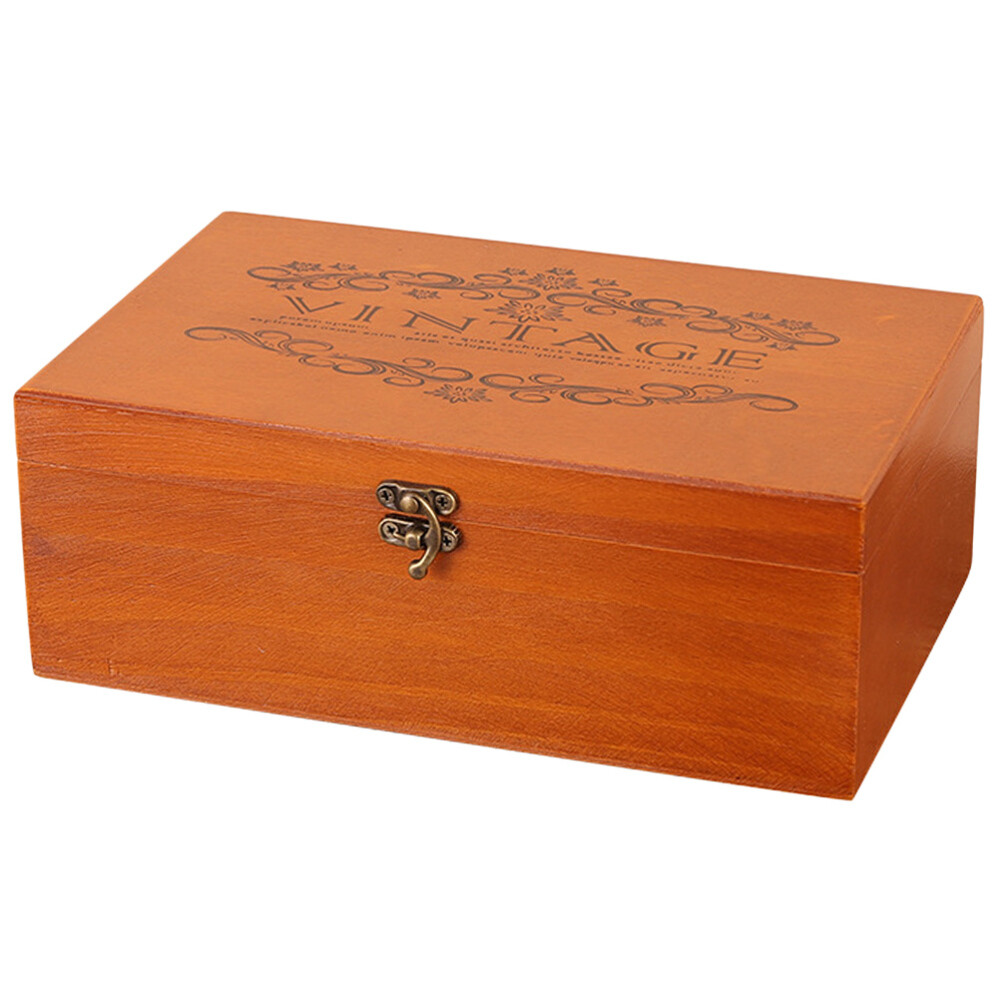 Wooden Jewelry Storage Box Vintage Small Treasure Chest Ring Case eBay