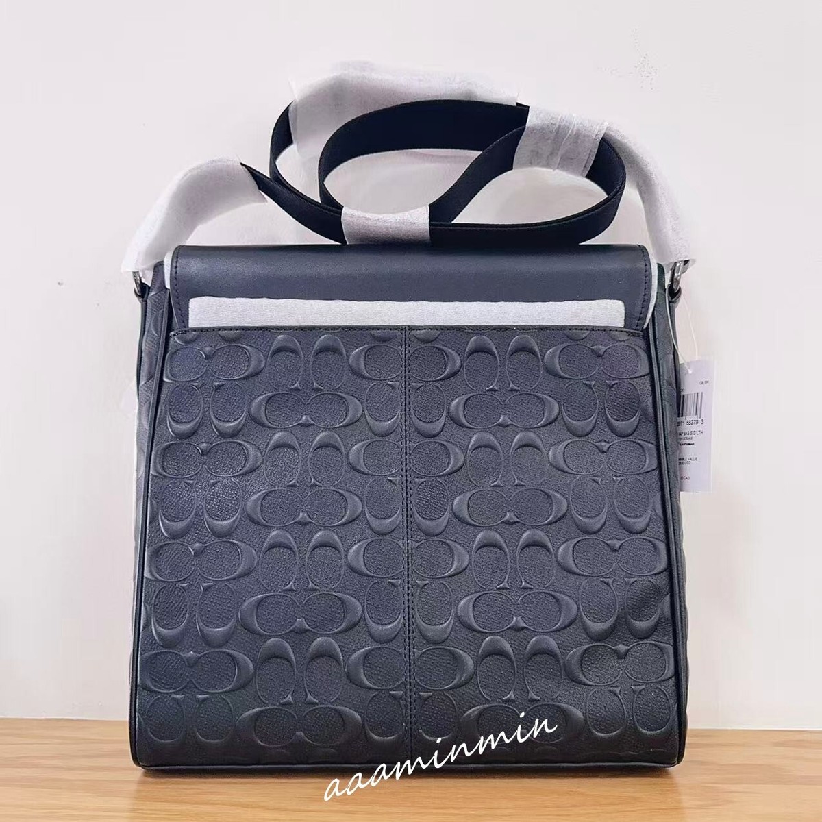 Rare Authentic Vintage Coach Houston Map Bag In Signature