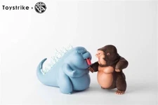 【In-Stock】 Godzilla Ziboo VS Kingboo Kong Cute GK Statue Toy Strike Pop Jay Blue