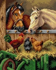 Orchidea Needlepoint canvas for halfstitch without yarn after Herbert Wiliam ...