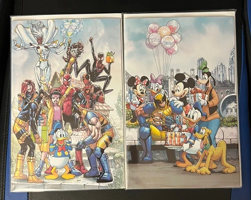 2024 D23 Expo Wolverine & Donald Duck Exclusive Comic Variant set of 2!! IN HAND