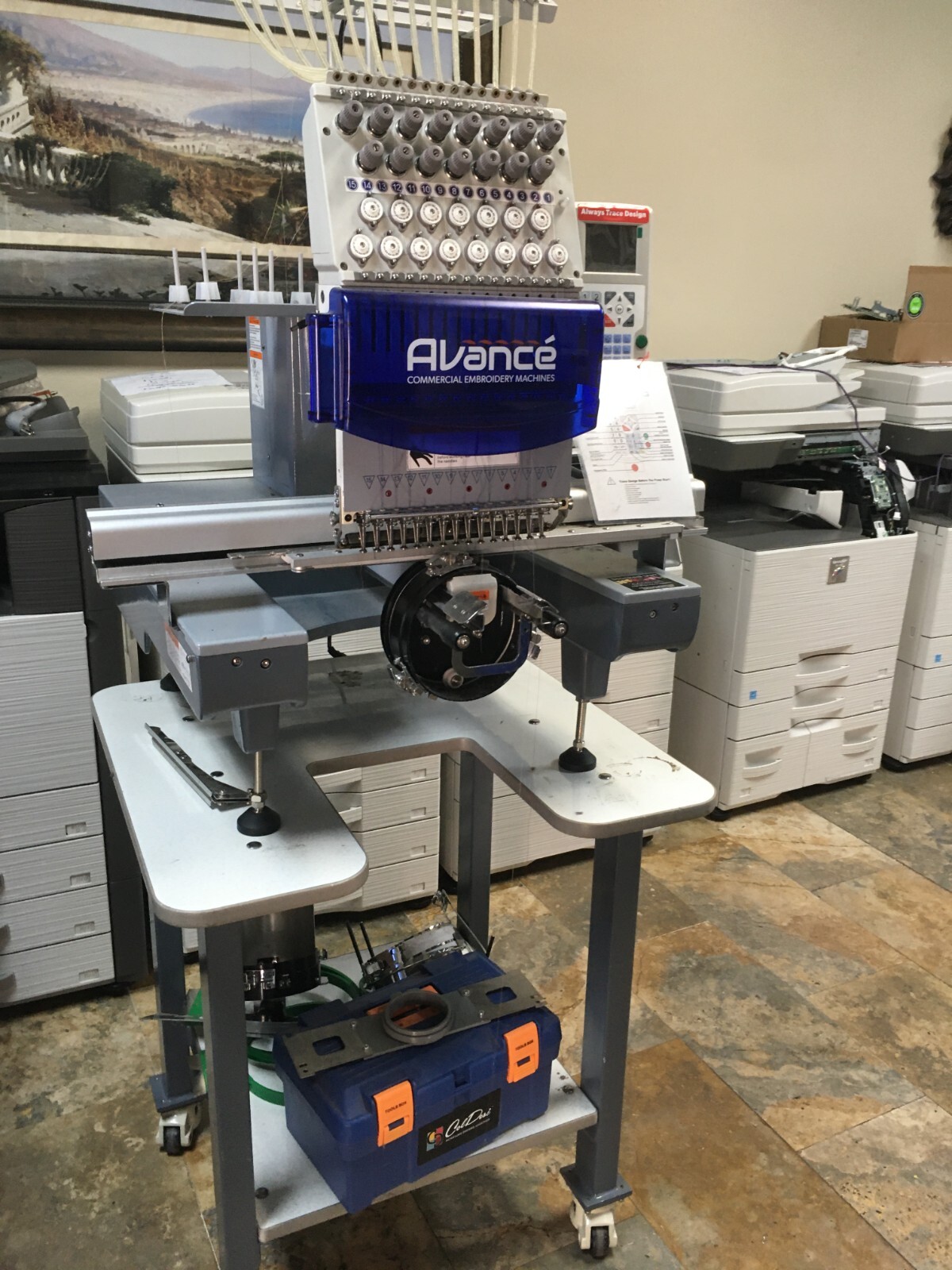 Avance 1501c Compact Single Head Embroidery Machine | eBay