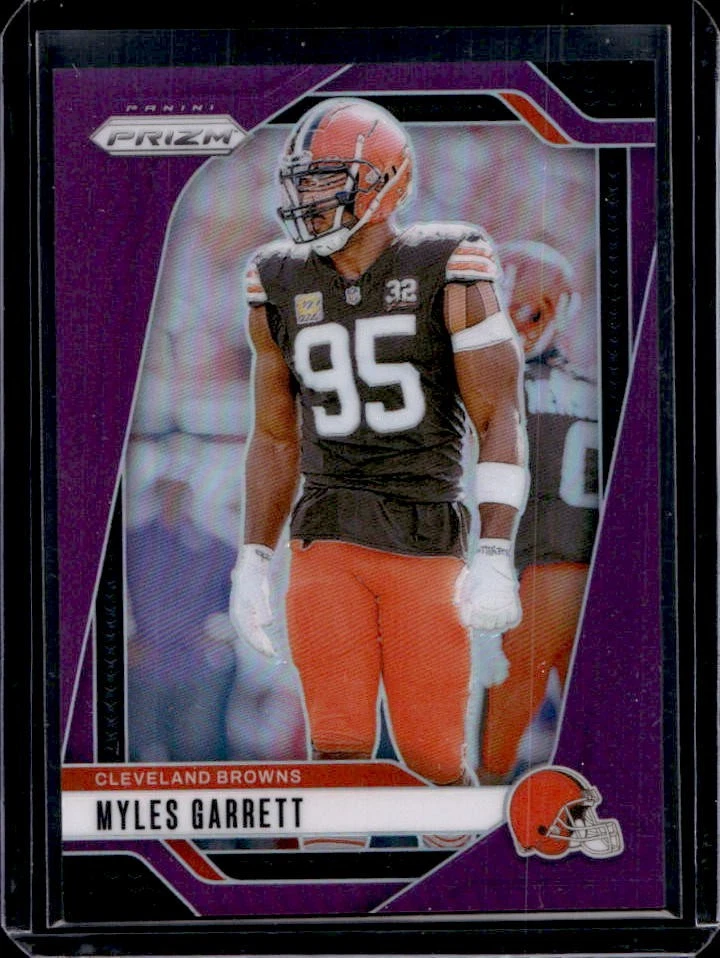 2024 Panini Prizm Myles Garrett Purple #63/125 Browns