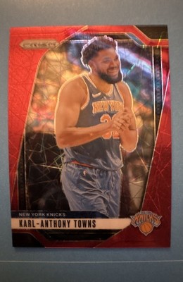 2024-25 Panini Prizm - Karl-Anthony Towns #141 Red Lazer Prizm /35