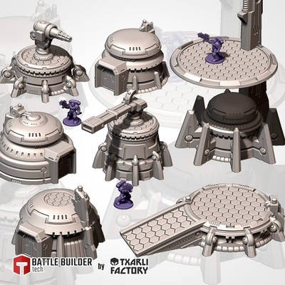 Greater Good Buildings | 28mm 32mm Wargaming Scenery Tabletop Terrain Sci Fi Tau