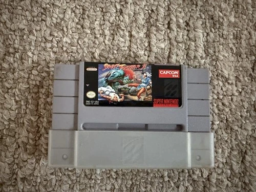 Capcom Street Fighter II SNES Game Cartridge Super Nintendo Tested Pre-owned