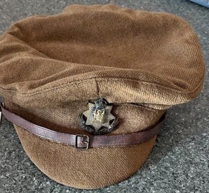 Extremely Rare WW1 British Army East Surrey Regiment Soldier Trench Cap 1910s