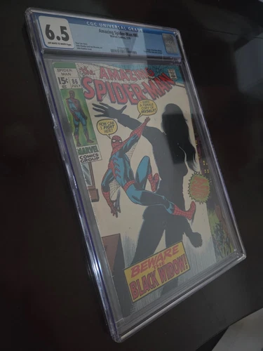 Amazing Spider-Man #86 CGC 6.5 Off-White/White – 1st Black Widow Catsuit - 1970