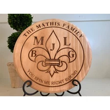 Custom Engraved Lazy Susan Turntable