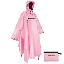 Andake Full-Length Raincoat Long Length for Cycling and Motorcycles Thick F 541