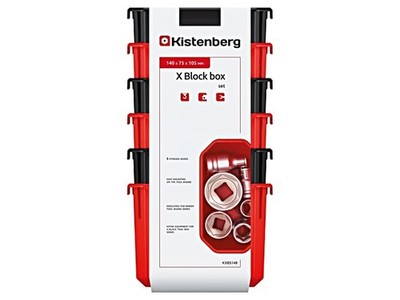 KXBS148 Behälter: Küvette schwarz,rot 140x75x105mm 6Stk X BLOCK KISTENBERG
