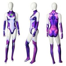Starfire Jumpsuit Cosplay costume Halloween Starfire Disguise party Bodysuit