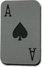 Snowboard Stomp Pad - ACE of Spades - Gray One Size, gray on black 