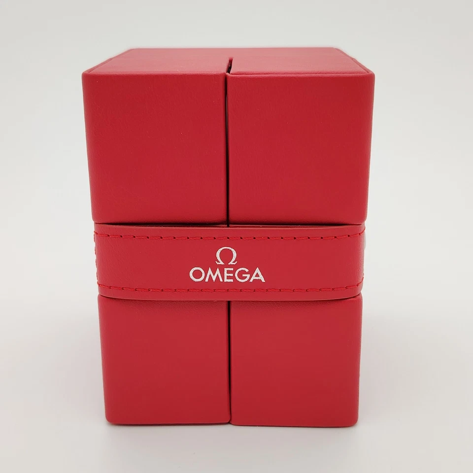 Genuine Omega Speedmaster Seamaster Travel Watch Case Box with Silver Omega Logo - Image 3 of 4