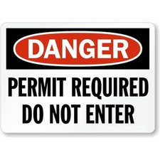 Danger Aluminum Sign Do Not Enter Weatherproof Outdoor Safety Warning