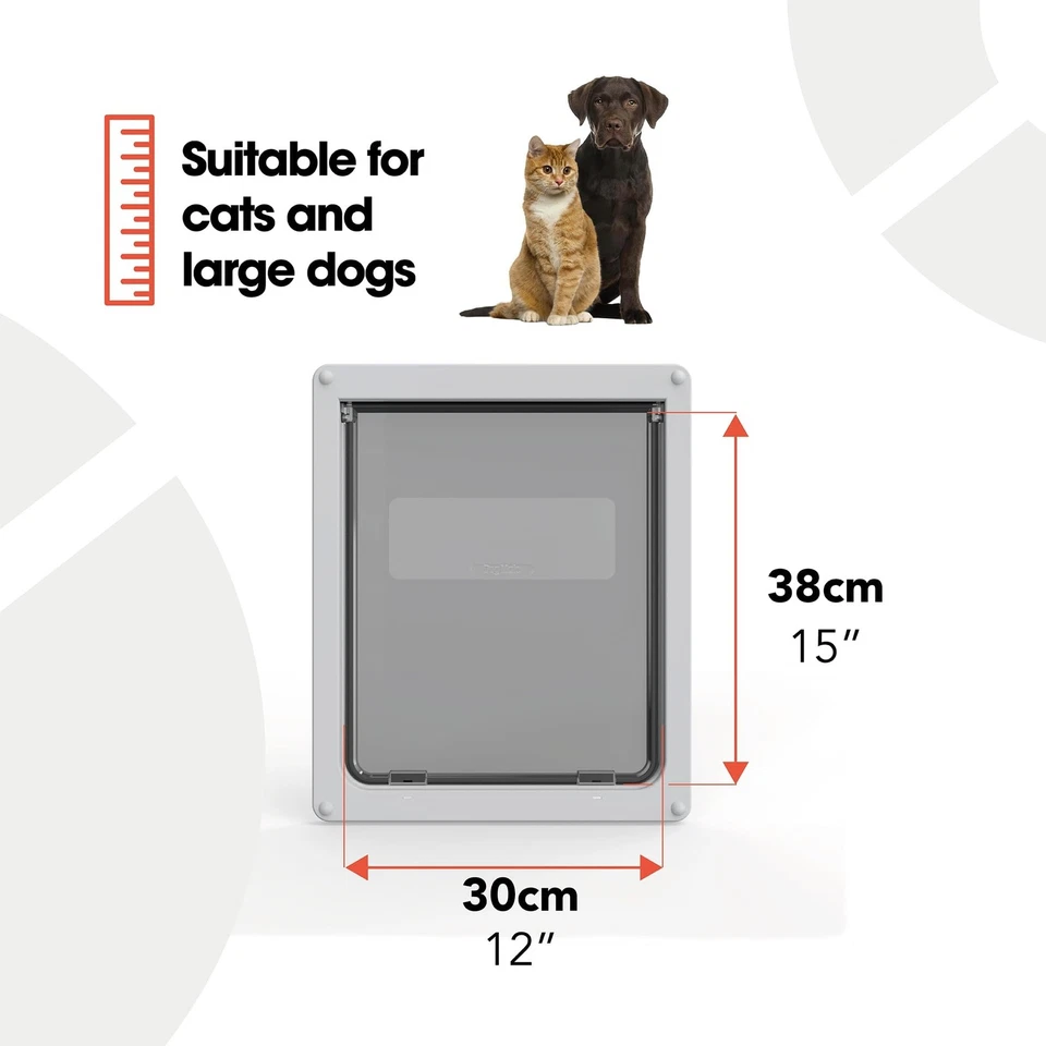 Dog Mate запираемая большая дверь для собаки (216) - клапан для больших собак и кошек, для UP... - Изображение 4 из 4