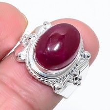 Pink Onyx Gemstone Handmade 925 Sterling Silver All Size Ring For Gift
