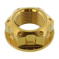 Mutter Achse, M22X1.50Mm Edelstahl V4A Gold FüR Honda CBR 600 RR 2003-2016
