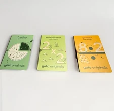EDUCATIONAL YOTO CARDS LOT Of 3 Math Phase 2 Fractions Multiplication Division