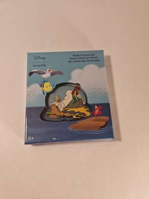 Loungefly Disney Little Mermaid Hinged Pin LE 1800 King Triton Ariel Enamel Pin