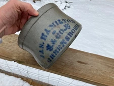 RARE! Antique Decorated Stoneware Jas. Hamilton & Co. Butter Crock Greensboro PA