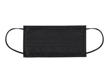 Black 3 Layer Disposable Face Masks 100 Pack Breathable Cover For Daily Public
