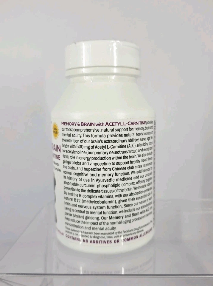 Kit ProCaps Memoria y Cerebro con Acetil L-Carnitina - 180 Cápsulas Cada Una Foto 3 de 4