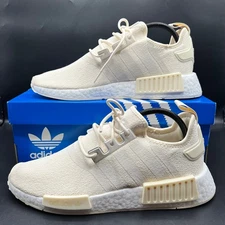 NEW Adidas NMD R1 Wonder White Off White Women's Sneakers Sz 9.5 GX8383 Running