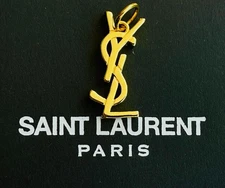YSL charm pendant  stamped zipper pull