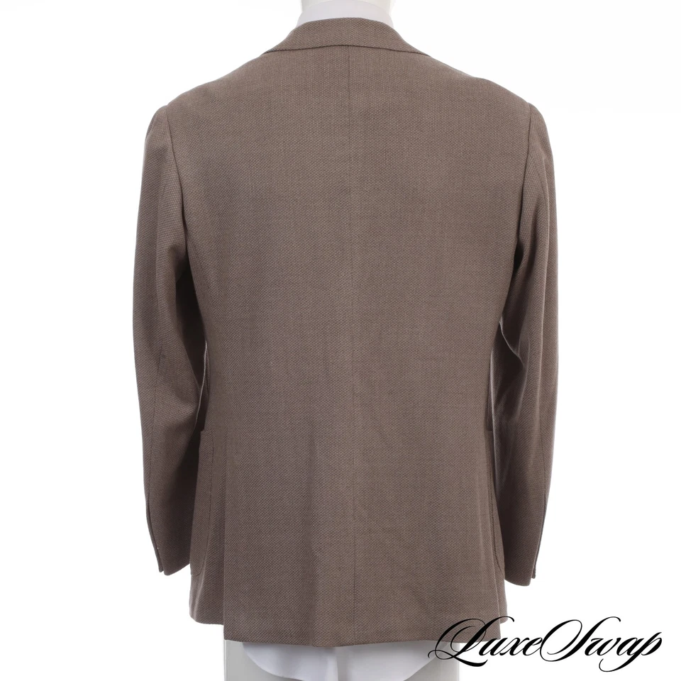 NWT The Armoury x Ring Jacket Japan Zegna Heritage Wool Taupe Mod. 3 Blazer 52 - Image 3 of 4