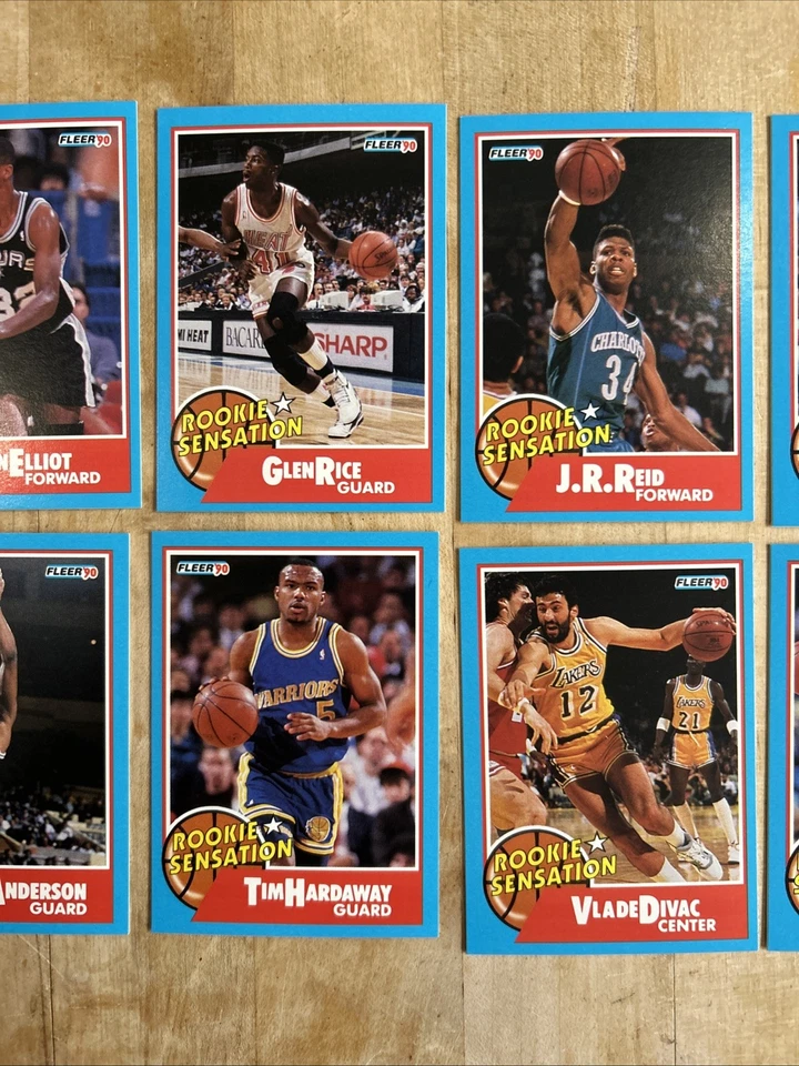 Juego completo Fleer Rookie Sensation 1990, 10 cartas, con David Robinson RC Foto 3 de 4