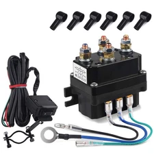 12V 250A Winch Relay Solenoid Contactor Thumb Switch Combo for ATV UTV 2-5K lbs