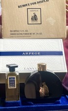 VINTAGE ARPEGE LANVIN SET Eau Arpege 1 1/2 oz Powder 2 3/4 oz sealed FRANCE