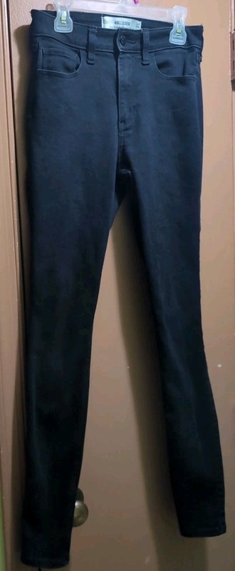 Hollister: curvy high rise super skinny, Black, 5 Pocket Jeans, Size 25 Long