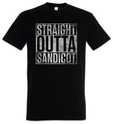 Straight Outta Sandicot Herren T-Shirt Billions Symbol Sign Logo Zeichen Company