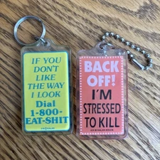 Vintage 90s Keychain Lot Of 2 Kalan