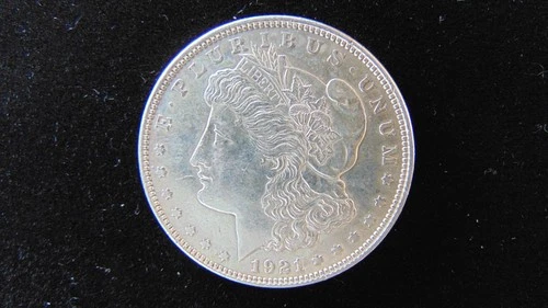 1921 P Morgan Silver Dollar $1 Choice BU Nice Coin #38