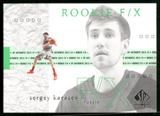 Sergey Karasev Rookie F/X - 2013-14 Panini SP Authentic Basketball #95
