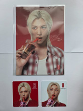 Stray Kids FELIX x Gong cha Official Mini Poster  2 Tea Coasters Set - Limited