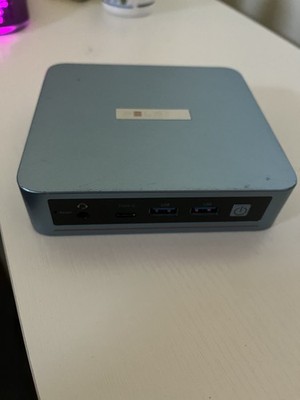 PELADN Mini PC Desktop Blue HDMI USB 3.0 USB 2.0 Ethernet Multiple Ports