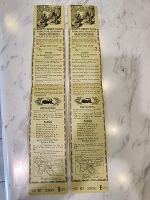 Vtg Knotts Berry Farm Ghost Town Calico Railway Train Excursion Tickets