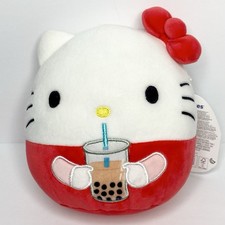 Hello Kitty Boba Tea Squishmallow Plush 6.5 Jazwares 2024