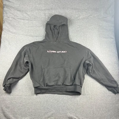 Factorie Jumper Mens L Grey Graphic Pullover Hoodie Winter Streetwear Adult - image 1 of 4