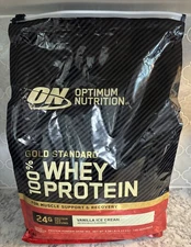 Optimum Nutrition Vanilla Ice Cream Flavored Whey Protein Powder