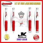 Rancho RS5000X Front & Rear 0-2" Shock Absorber Set For 07-18 Jeep Wrangler JK