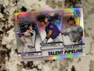 2020 BOWMAN TALENT PIPELINE PROSPECT CARD #TP-COL ROCKIES RAMOS WELKER LAVIGNE