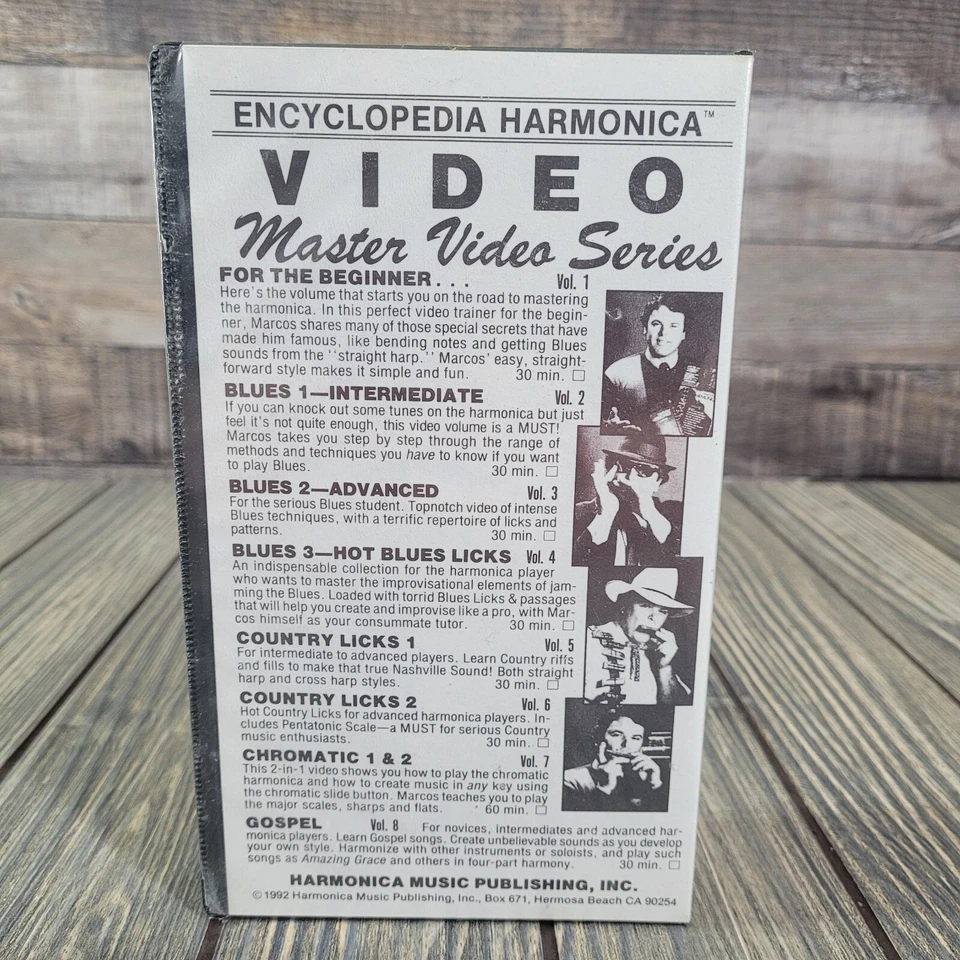 Harmonica Country Licks Part 1&2 Master Series by Marcos VHS, 1992 Vol 5/6 RARE - Image 4 of 4