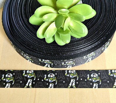 7/8'' (1 YD) Buzz Lightyear Grosgrain Ribbon Toy Story Character Ribbon