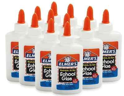 Elmer's Liquid School Glue, Washable, 4oz. 1 Count 2,3,4,5,6,8,10,12 PACK Choose