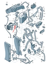 Audi A4 B9 Engine Coolant Line 8W0145670G